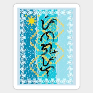 Baybayin word Pinagpala (Blessed) Magnet